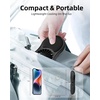 image:imageFrSara Portable Handheld Fan 3Speed Mini Pocket Lash Fan with Makeup Mirror amp LED USBC 2000mAH Rechargeable Personal Cooler with stand for Home Office Outdoor Ideal for Women Black