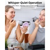 image:imageFrSara Portable Handheld Fan 3Speed Mini Pocket Lash Fan with Makeup Mirror amp LED USBC 2000mAH Rechargeable Personal Cooler with stand for Home Office Outdoor Ideal for Women Purple