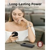 image:imageFrSara Portable Handheld Fan 3Speed Mini Pocket Lash Fan with Makeup Mirror amp LED USBC 2000mAH Rechargeable Personal Cooler with stand for Home Office Outdoor Ideal for Women Black
