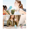 image:imageFrSara Portable Handheld Fan Neck Fan Mini Desk Fan MultiFunction Fan 2000mAh UltraLong Battery Life UltraQuiet 3Speed Visual Adjustment USB Can Charge Mobile Phones