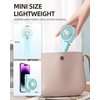 image:imageFrSara Portable Handheld Fan Neck Fan Mini Desk Fan MultiFunction Fan 2000mAh UltraLong Battery Life UltraQuiet 3Speed Visual Adjustment USB Can Charge Mobile Phones