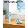 image:imageFrSara Portable Handheld Fan Neck Fan Mini Desk Fan MultiFunction Fan 2000mAh UltraLong Battery Life UltraQuiet 3Speed Visual Adjustment USB Can Charge Mobile Phones