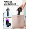 image:imageFrSara Portable Handheld Fan Rechargeable Small Mini Folding Desk Fan Upgraded Wind Power 3Speed 2000mAh Long Battery Life Quiet Portable Suitable for Outdoor Travel Black