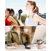 image:imageFrSara Portable Handheld Fan Rechargeable Small Mini Folding Desk Fan Upgraded Wind Power 3Speed 2000mAh Long Battery Life Quiet Portable Suitable for Outdoor Travel Black