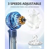 image:imageFrSara Portable Handheld Fan Rechargeable Small Mini Folding Desk Fan Upgraded Wind Power 3Speed 2000mAh Long Battery Life Quiet Portable Suitable for Outdoor Travel Blue