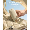 image:imageFrSara Portable Handheld Fan Small Rechargeable Personal Mini Fan Summer Travel Essentials with 3Speed 2000mAh Great for Outdoor Makeup Ideal Gift for Girls Ladies Teens Birthday BeigeBeige