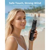 image:imageFrSara Portable Handheld Fan Small Rechargeable Personal Mini Fan Summer Travel Essentials with 3Speed 2000mAh Great for Outdoor Makeup Ideal Gift for Girls Ladies Teens Birthday BeigeJet Black