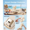 image:imageFrSara Portable Handheld Fan Small Rechargeable Personal Mini Fan Summer Travel Essentials with 3Speed 2000mAh Great for Outdoor Makeup Ideal Gift for Girls Ladies Teens Birthday BeigeBeige