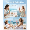 image:imageFrSara Portable Handheld Fan Small Rechargeable Personal Mini Fan Summer Travel Essentials with 3Speed 2000mAh Great for Outdoor Makeup Ideal Gift for Girls Ladies Teens Birthday BeigePink