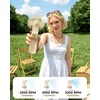 image:imageFrSara Portable Handheld Fan Small Rechargeable Personal Mini Fan Summer Travel Essentials with 3Speed 2000mAh Great for Outdoor Makeup Ideal Gift for Girls Ladies Teens Birthday BeigeBeige