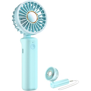image:imageFrSara Portable Handheld Fan Neck Fan Mini Desk Fan MultiFunction Fan 2000mAh UltraLong Battery Life UltraQuiet 3Speed Visual Adjustment USB Can Charge Mobile Phones